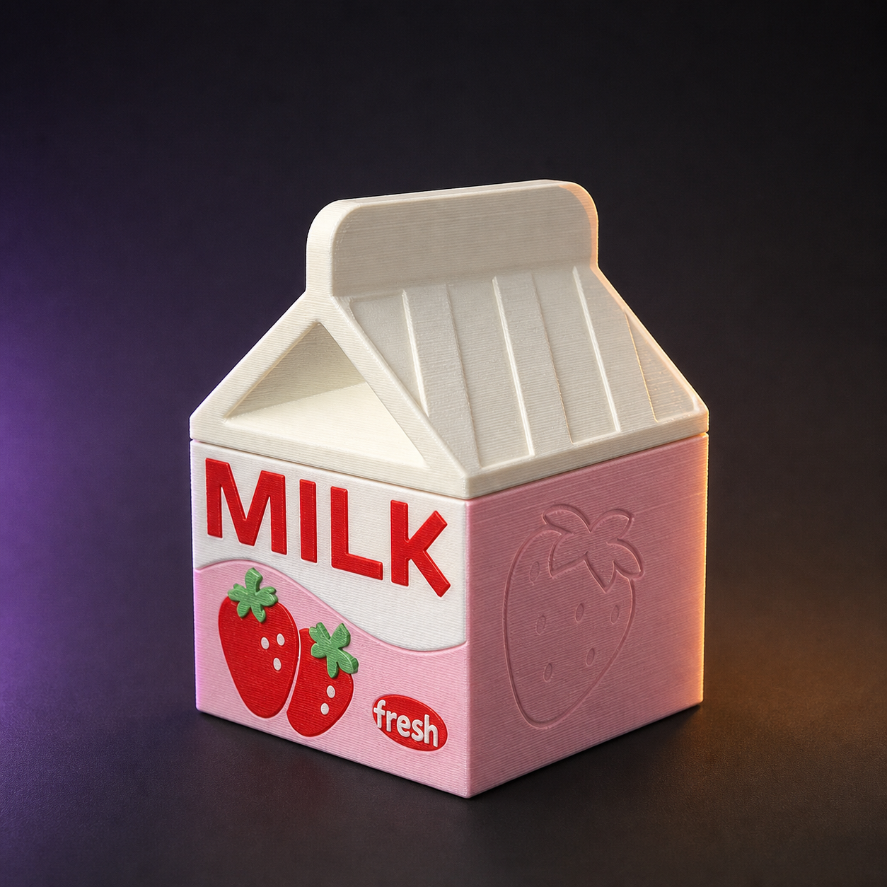 Caja Vintage Leche de Fresa