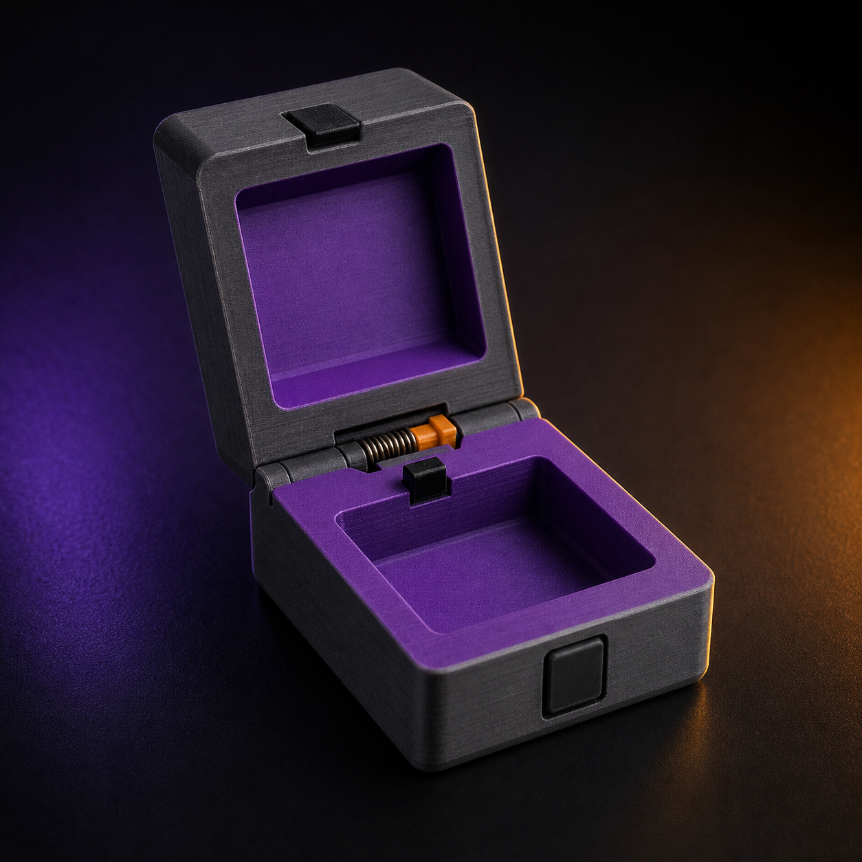 Caja con Resorte para Anillo
