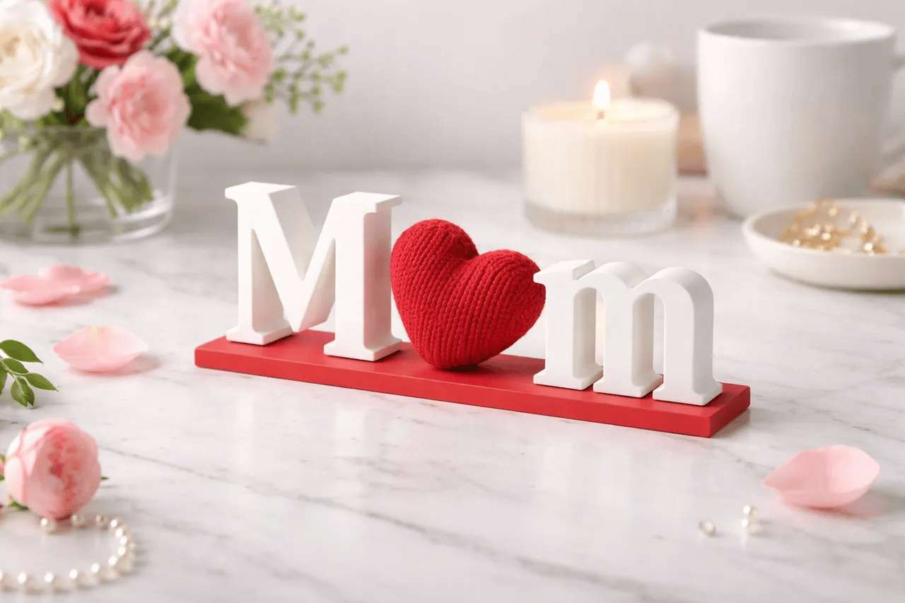 Placa decorativa Mamá “Love You”