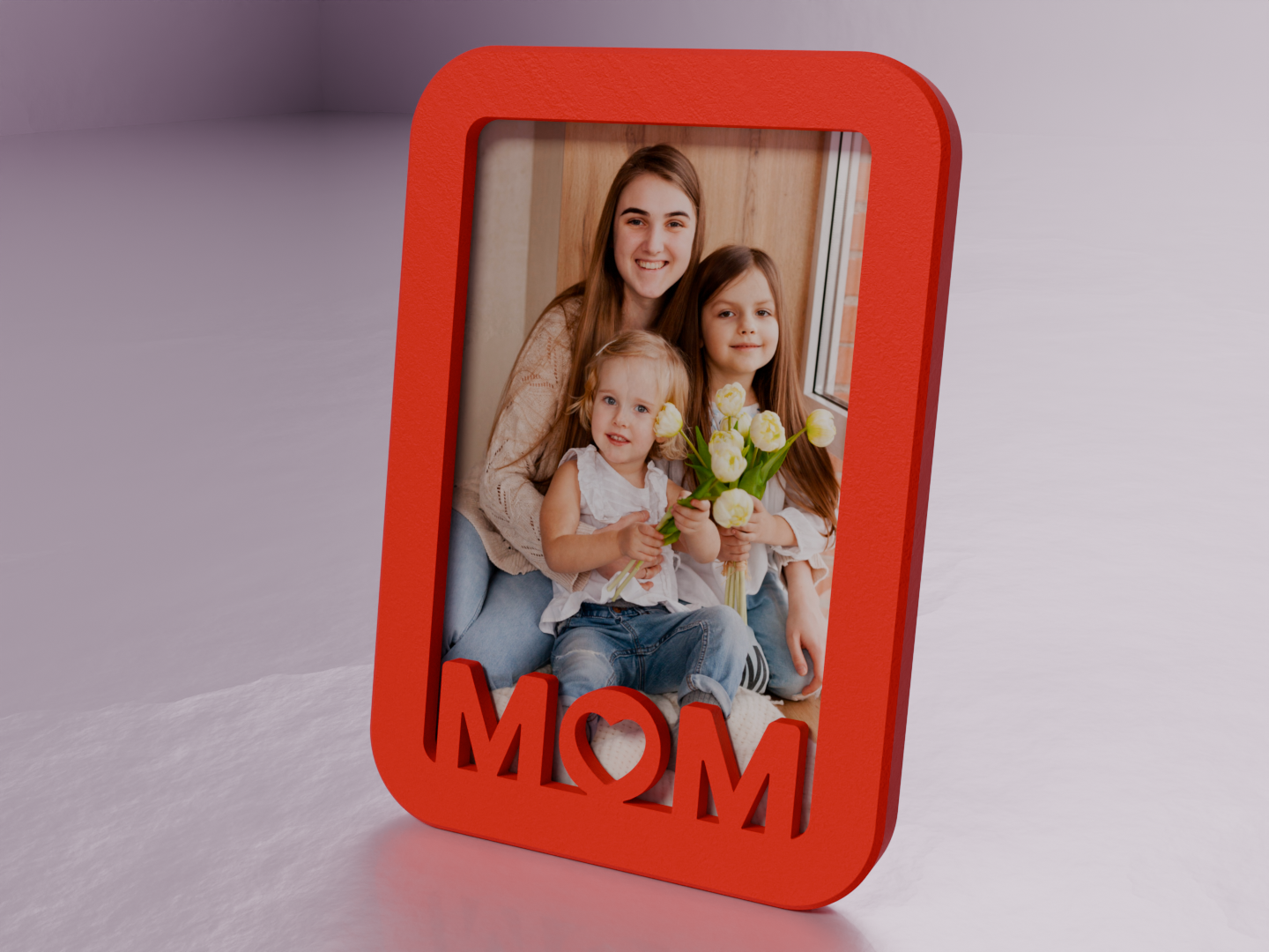 Portarretrato rojo MOM