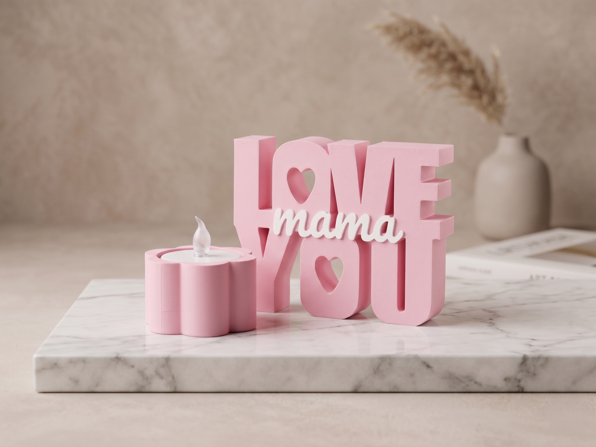 Decoración Love You Mom