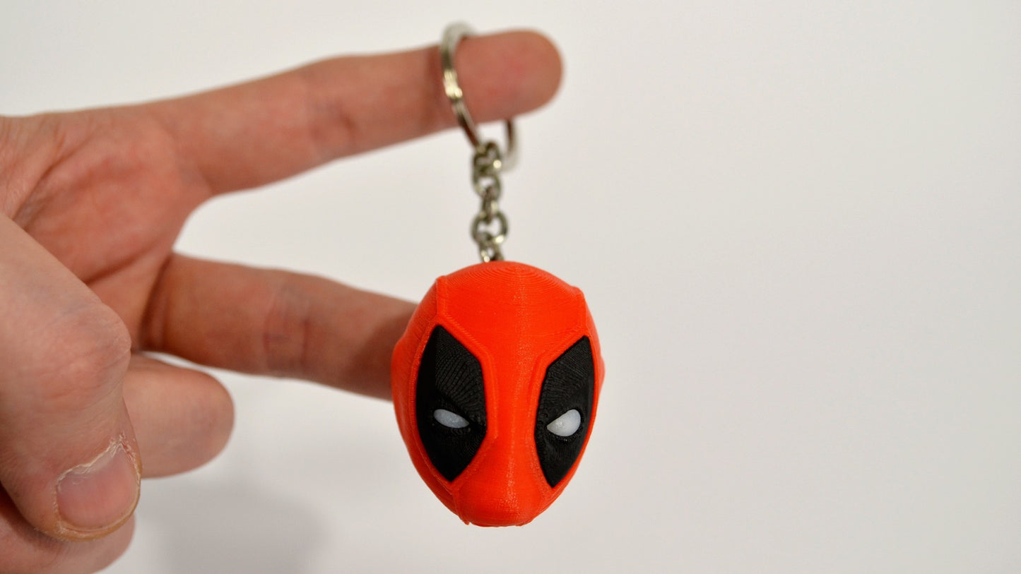Llavero cabeza estilo Deadpool