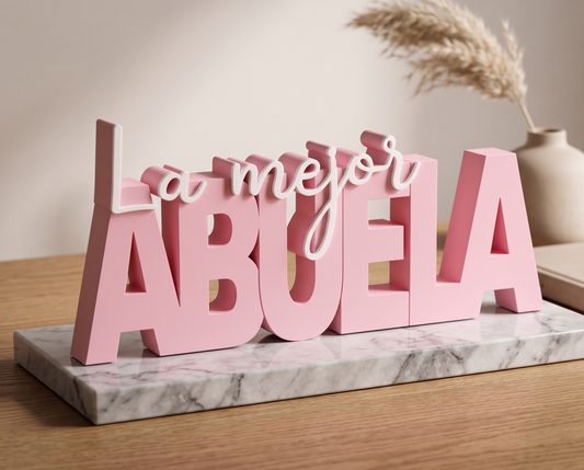 Letrero La Mejor Abuela