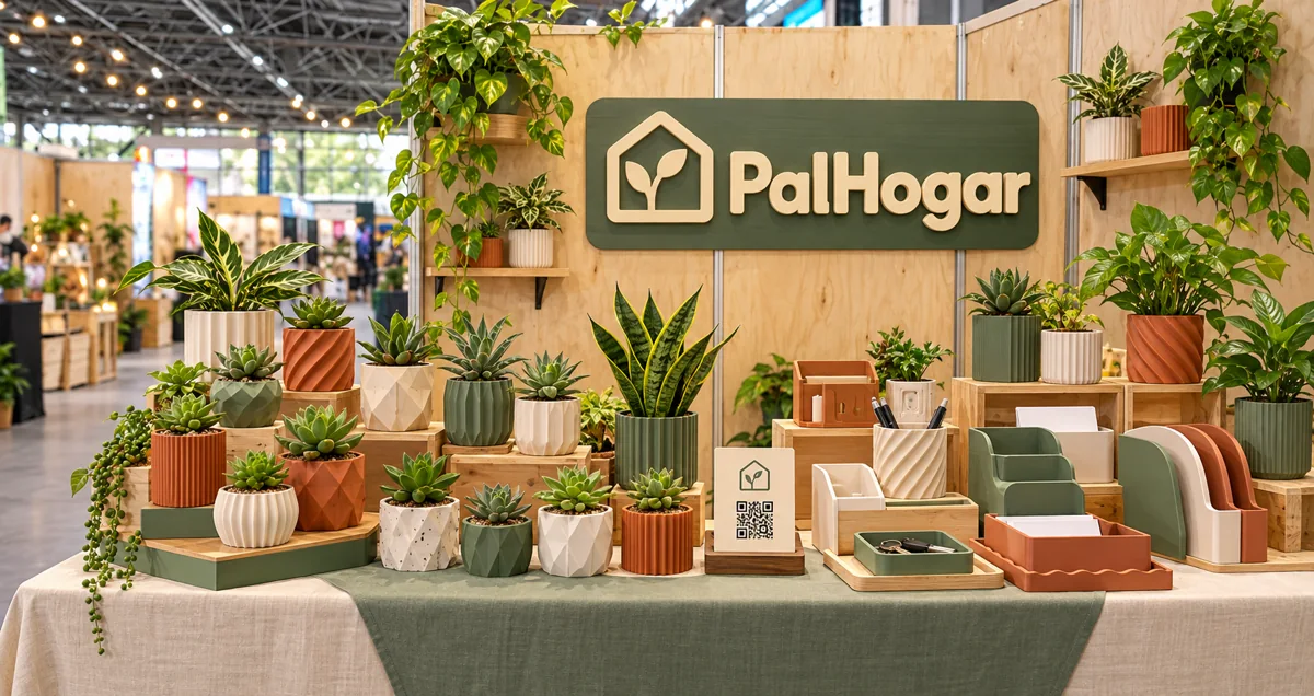 Propuesta conceptual PalHogar con exhibidores modulares para hogar y jardín